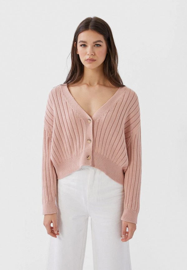 

Кардиган Stradivarius, Розовый