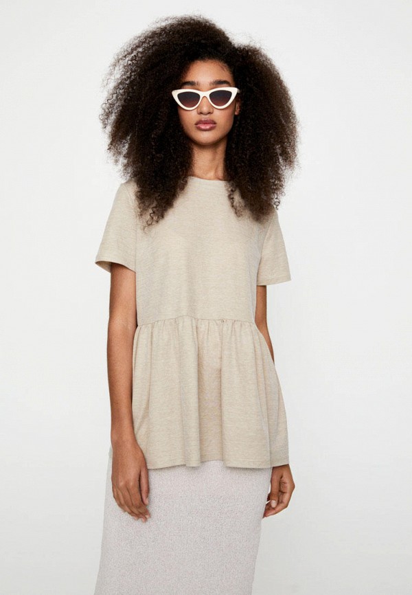 

Футболка Pull&Bear, Бежевый