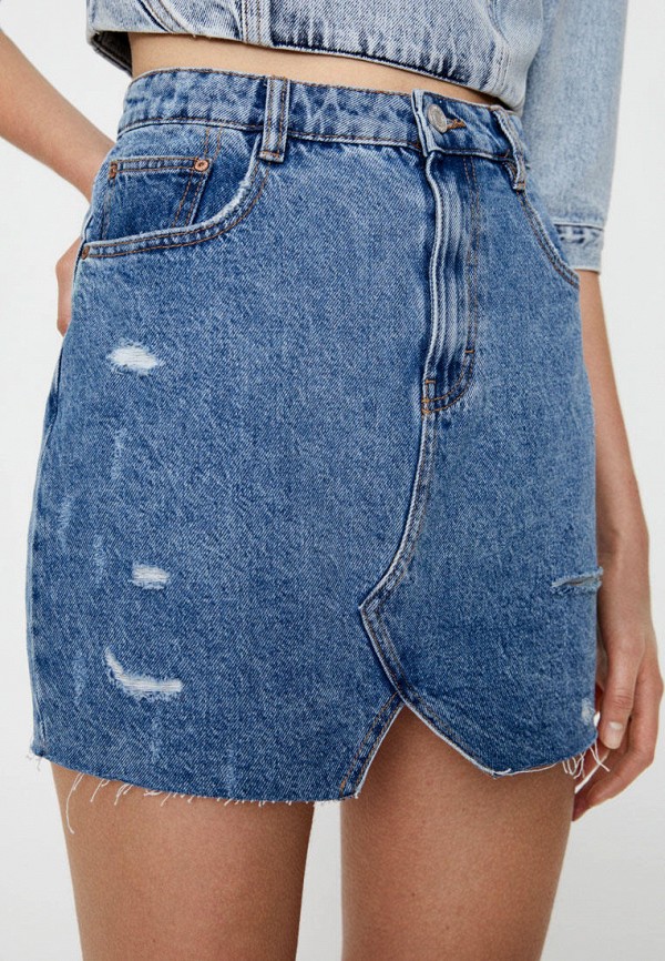 фото Юбка джинсовая pull&bear