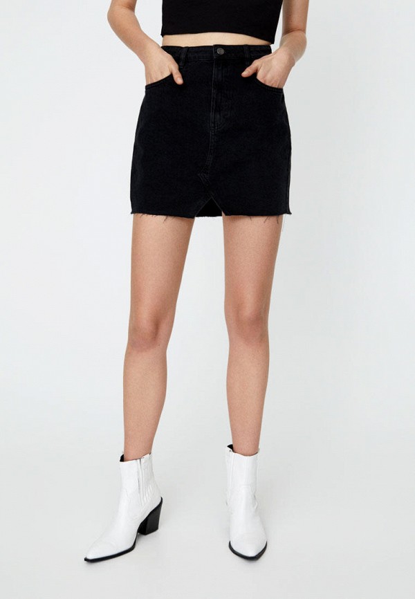 

Юбка джинсовая Pull&Bear, Черный, Join Life