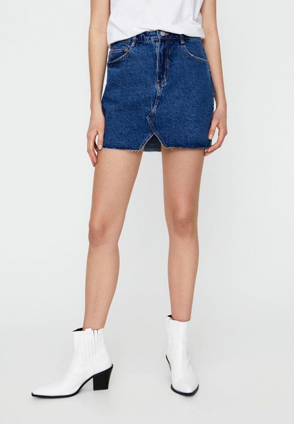 

Юбка джинсовая Pull&Bear, Синий, Join Life