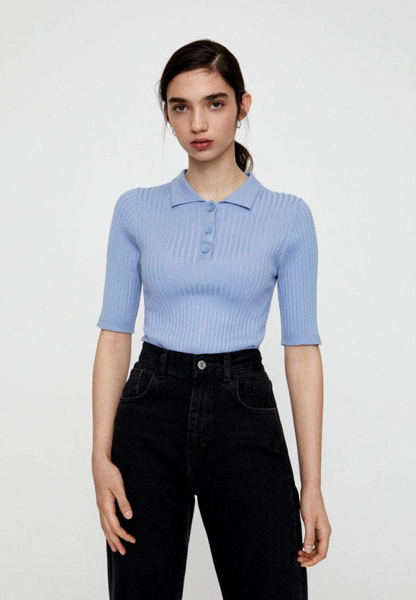 

Поло Pull&Bear, Голубой