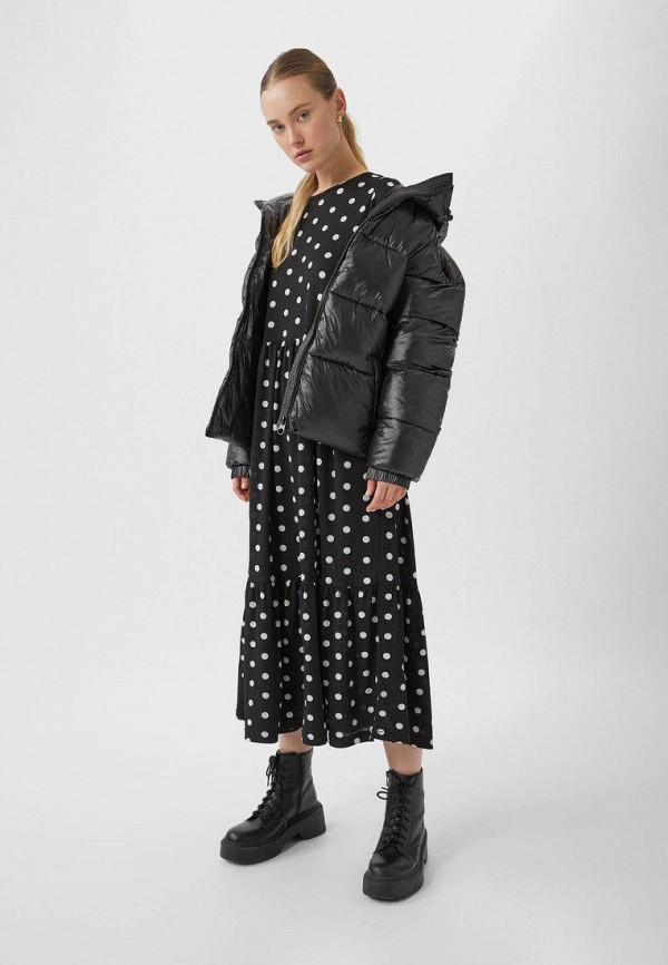 

Куртка утепленная Stradivarius, Черный