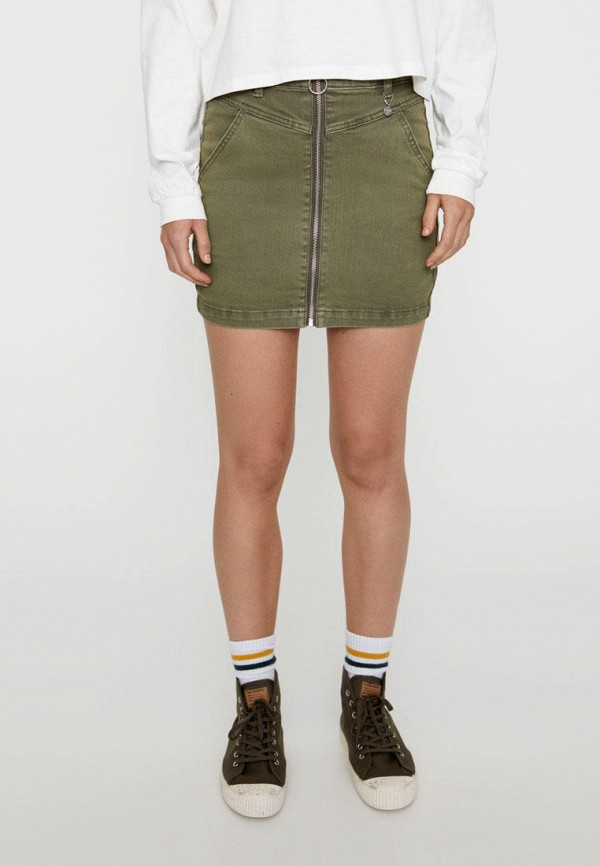 

Юбка джинсовая Pull&Bear, Хаки