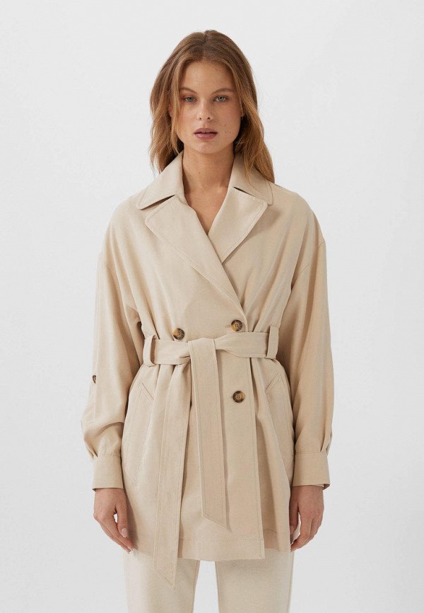 

Плащ Stradivarius, Бежевый