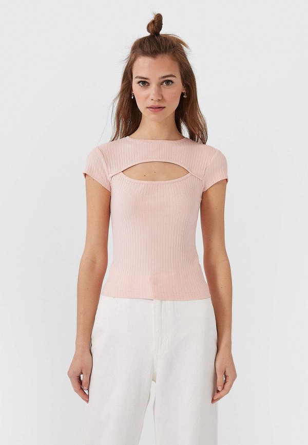 

Футболка Stradivarius, Розовый