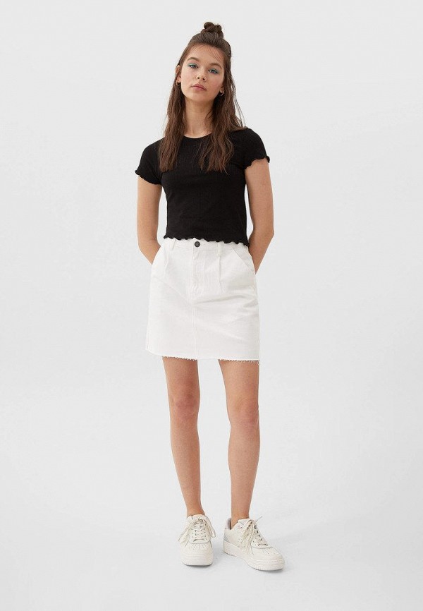 

Футболка Stradivarius, Черный
