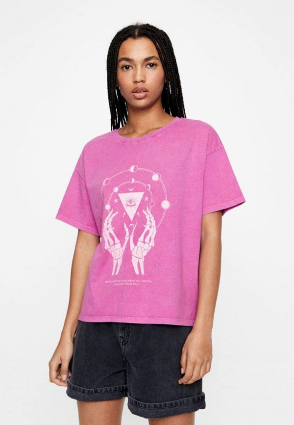 

Футболка Pull&Bear, Розовый