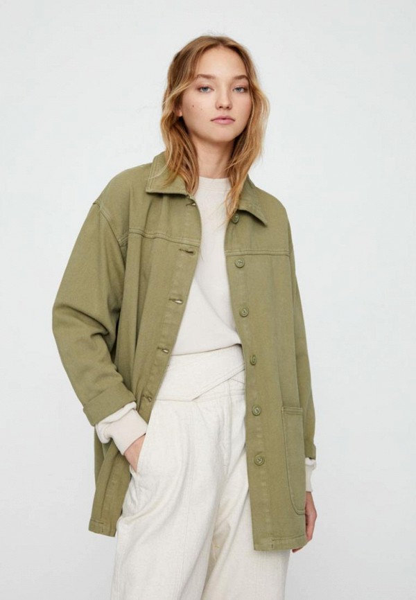 

Куртка джинсовая Pull&Bear, Хаки