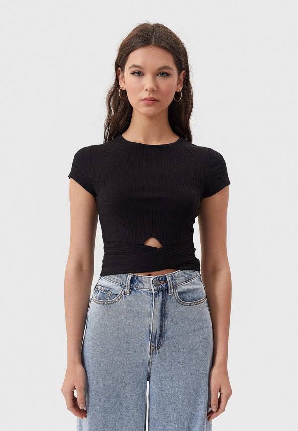 

Футболка Stradivarius, Черный