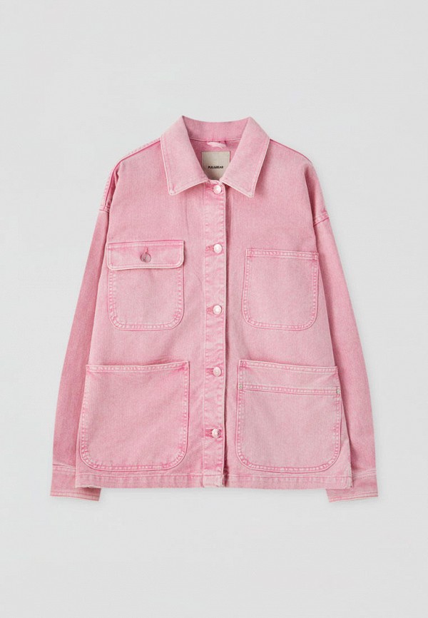 

Куртка джинсовая Pull&Bear, Розовый