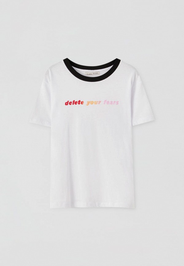 

Футболка Pull&Bear, Белый, Join Life
