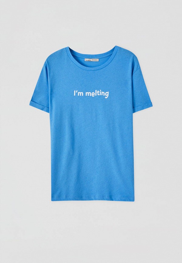 

Футболка Pull&Bear, Синий, Join Life