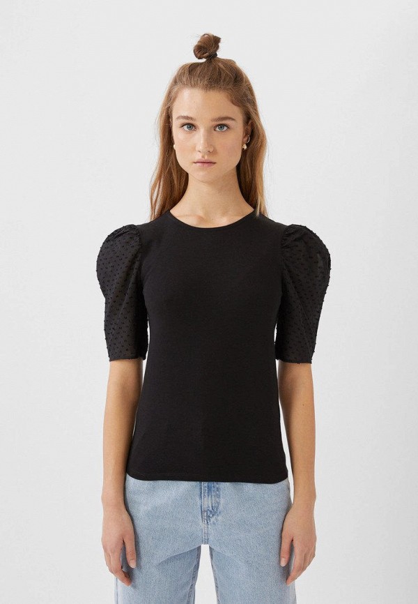 

Футболка Stradivarius, Черный