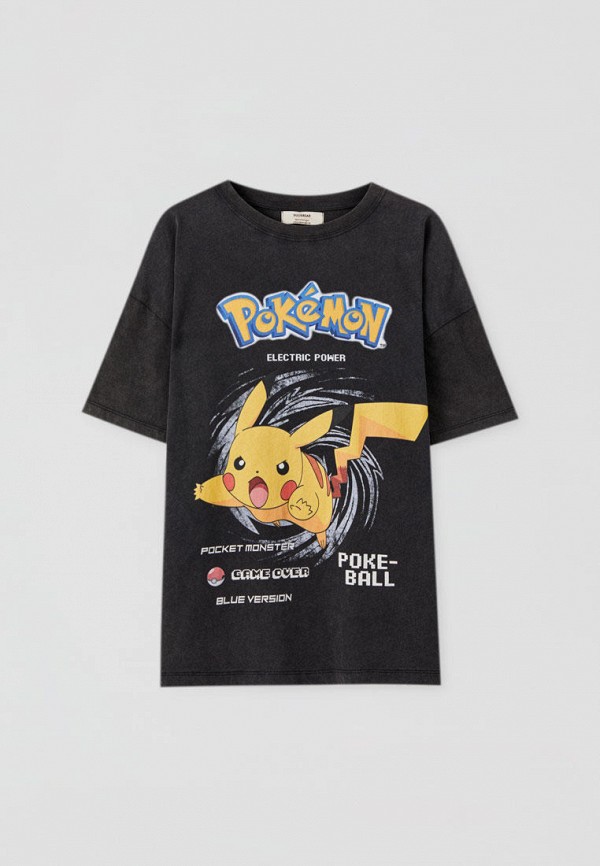 

Футболка Pull&Bear, Черный, POKEMON
