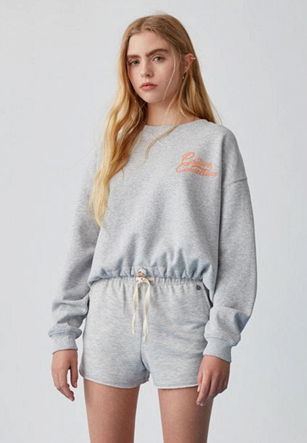 

Свитшот Pull&Bear, Серый, Join Life