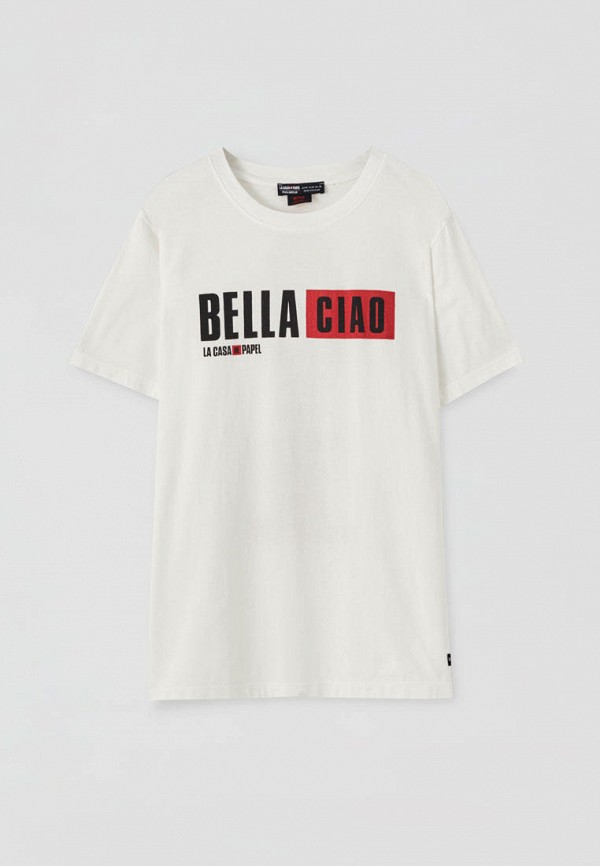 

Футболка Pull&Bear, Белый, MONEY HEIST
