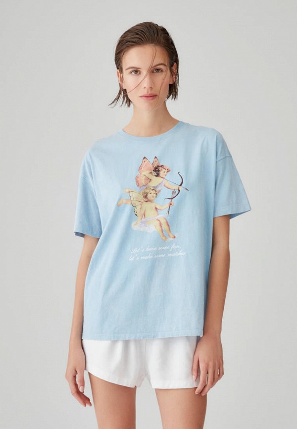 

Футболка Pull&Bear, Голубой