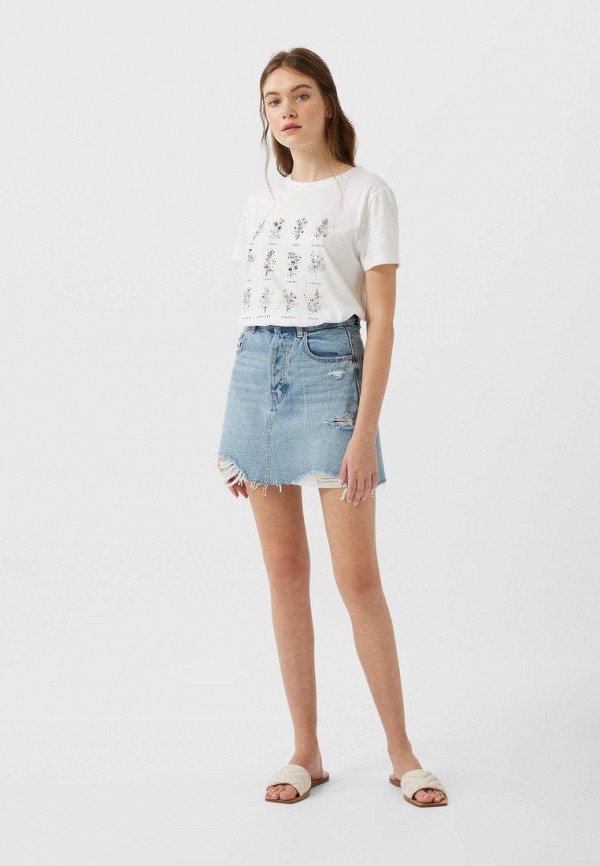 

Футболка Stradivarius, Белый