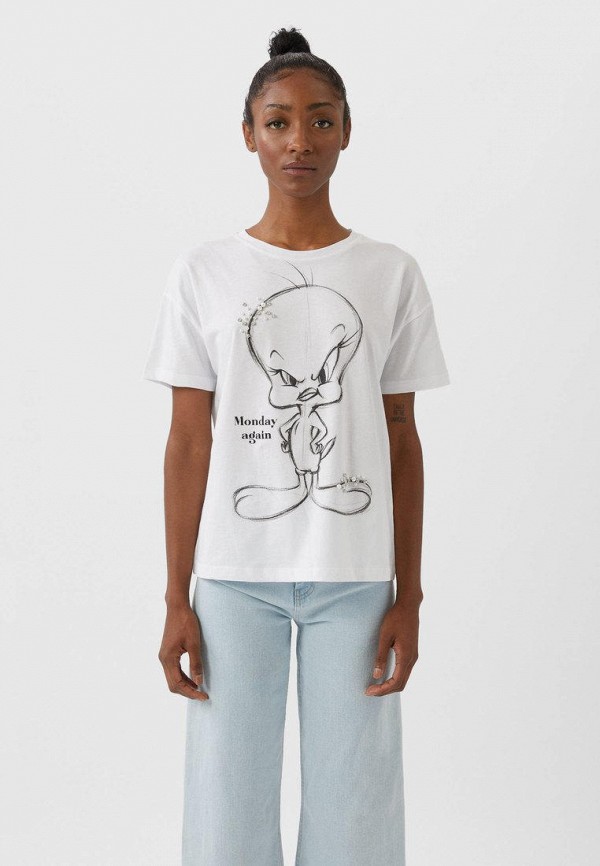 

Футболка Stradivarius, Белый