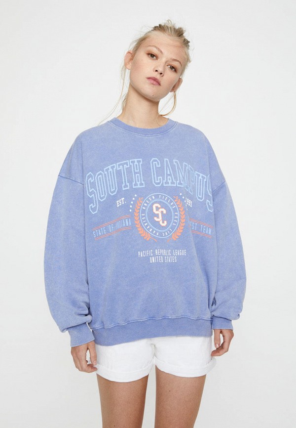 

Свитшот Pull&Bear, Голубой