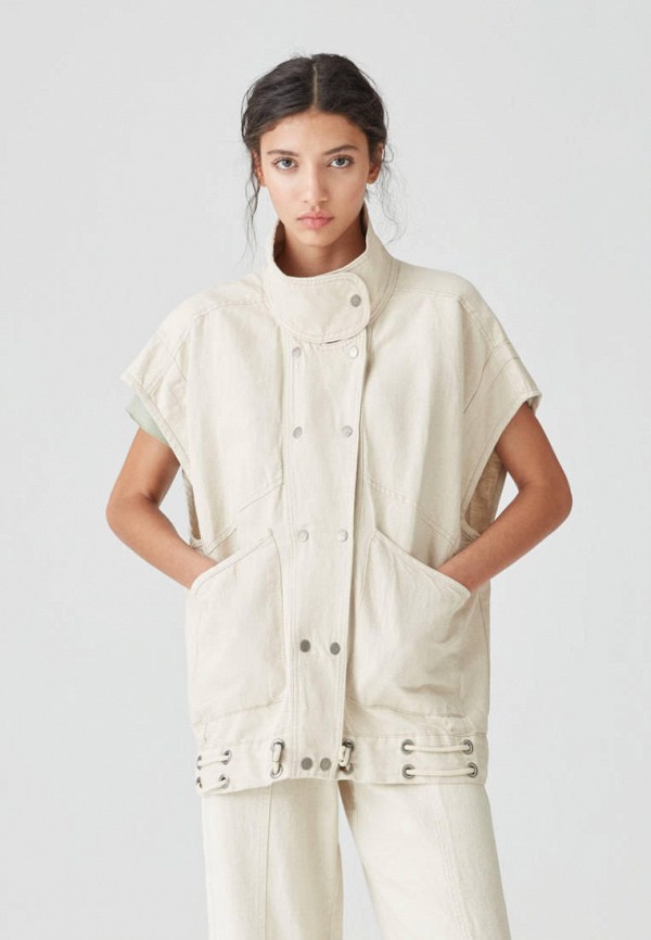 

Жилет Pull&Bear, Бежевый