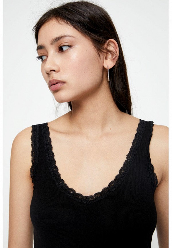 

Майка Pull&Bear, Черный, Join Life