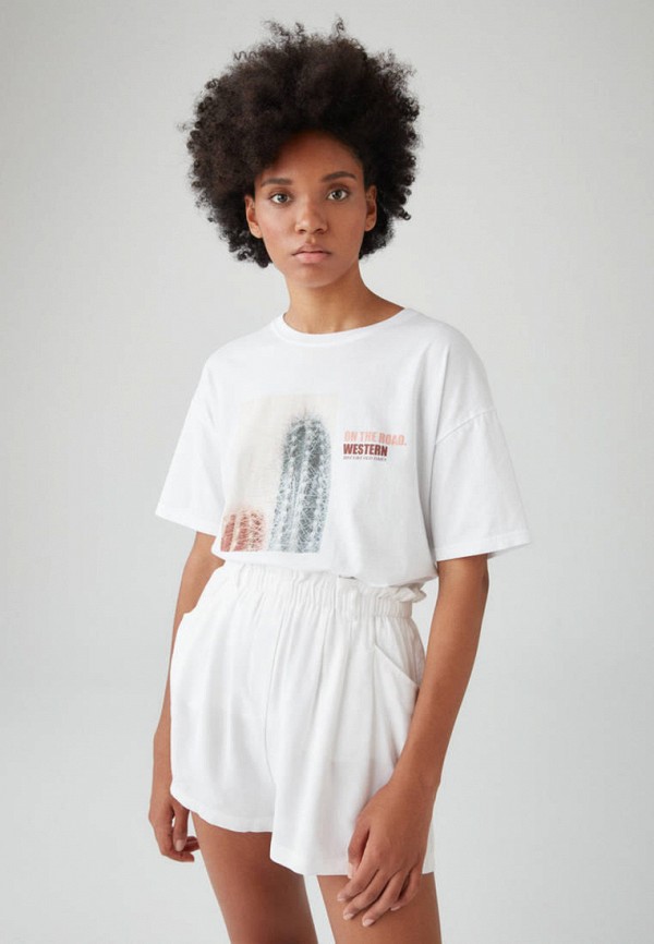 

Футболка Pull&Bear, Белый, Join Life