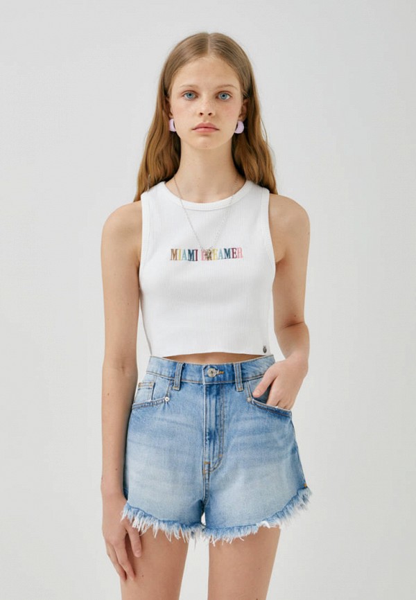

Топ Pull&Bear, Белый, Join Life