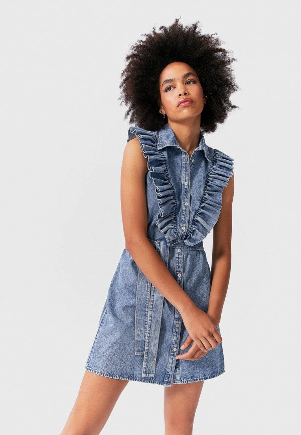 

Платье джинсовое Stradivarius, Синий
