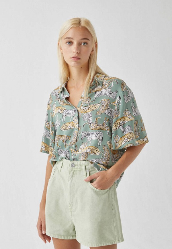

Блуза Pull&Bear, Зеленый