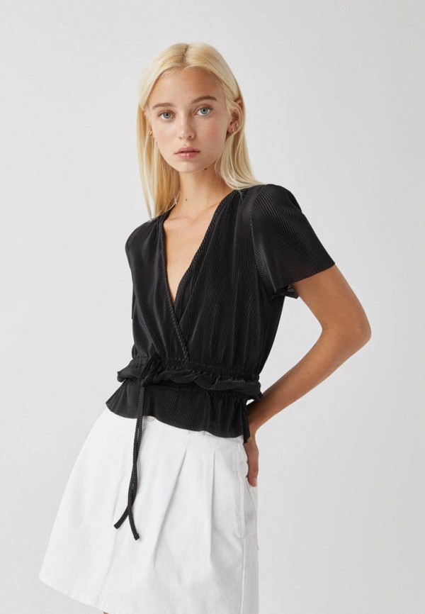 

Блуза Pull&Bear, Черный, Join life
