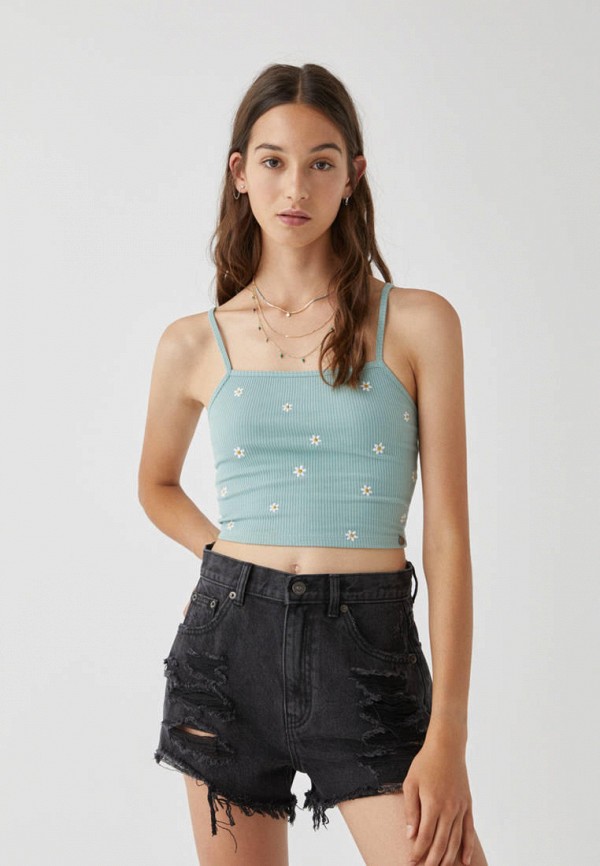 

Топ Pull&Bear, Бирюзовый