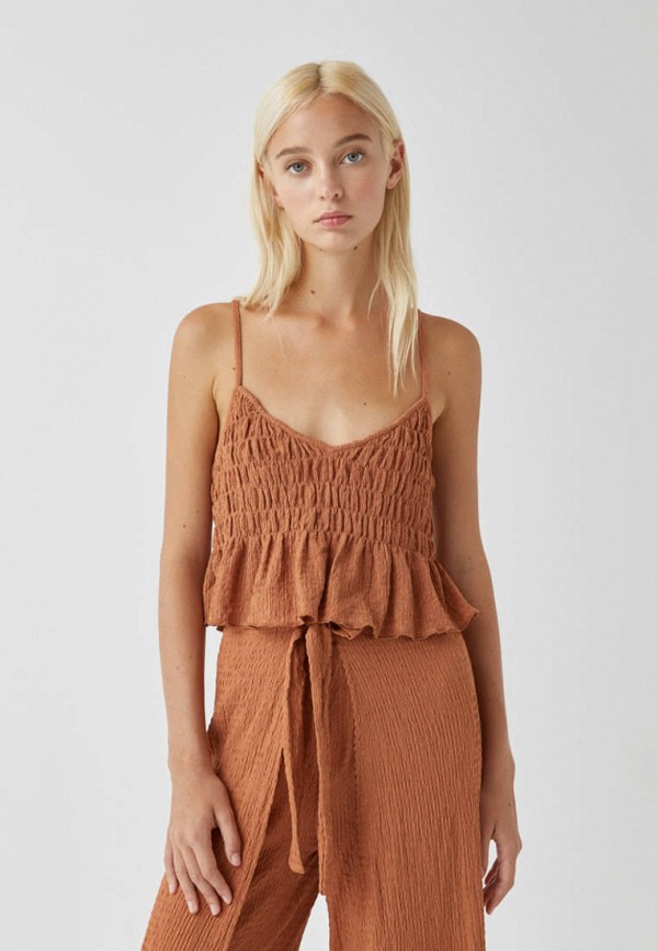 

Топ Pull&Bear, Коричневый