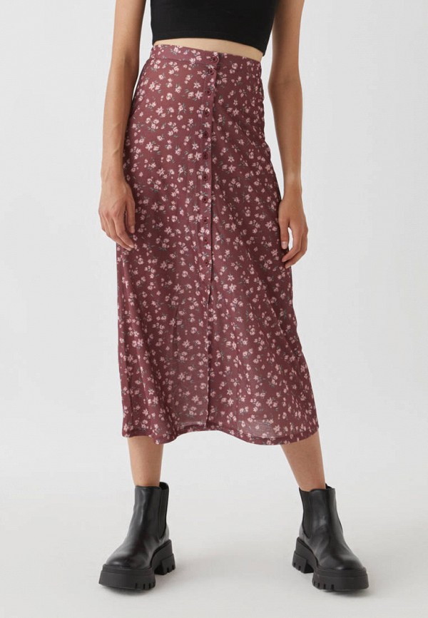 

Юбка Pull&Bear, Бордовый