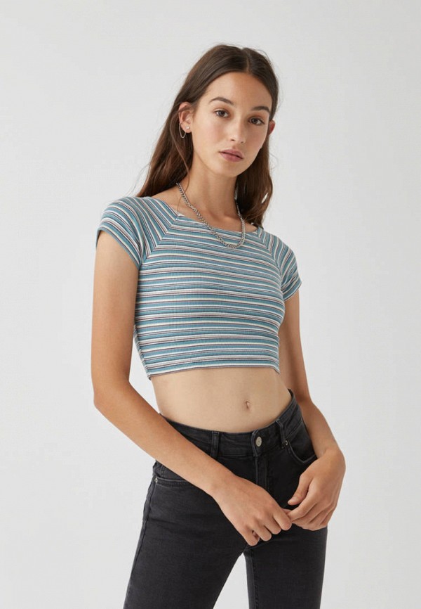 

Топ Pull&Bear, Бирюзовый, Join Life