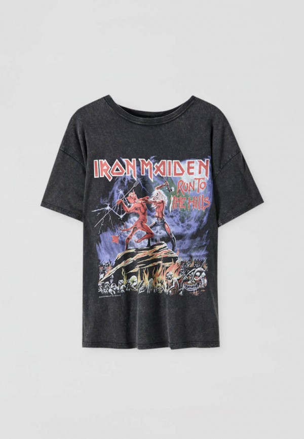 

Футболка Pull&Bear, Черный, IRON MAIDEN, Join Life