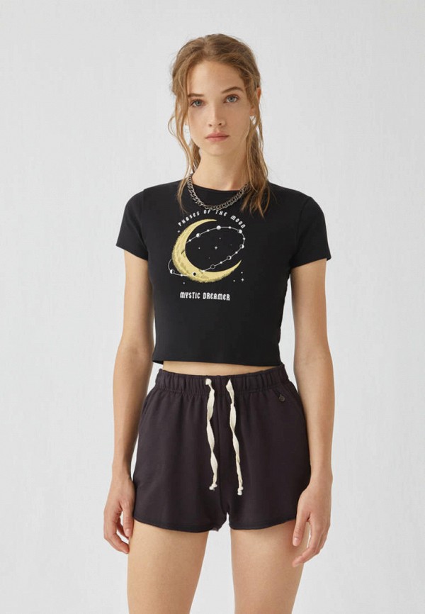 

Топ Pull&Bear, Черный, Join Life