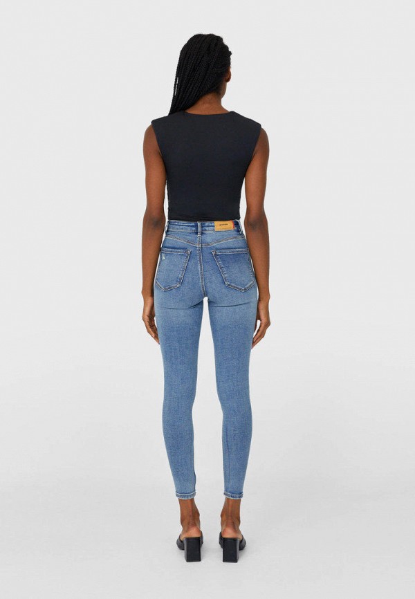 

Джинсы Stradivarius, Голубой, SUPER HIGH WAIST