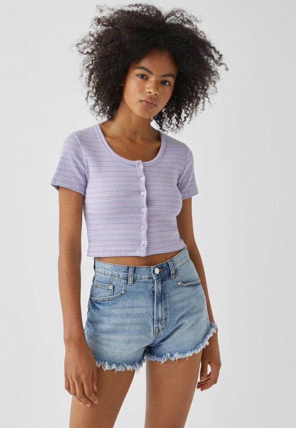 

Топ Pull&Bear, Фиолетовый, Join Life