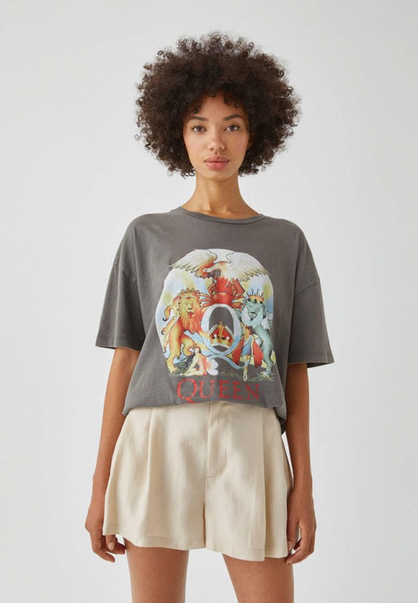 

Футболка Pull&Bear, Серый, UNIVERSAL, Join Life