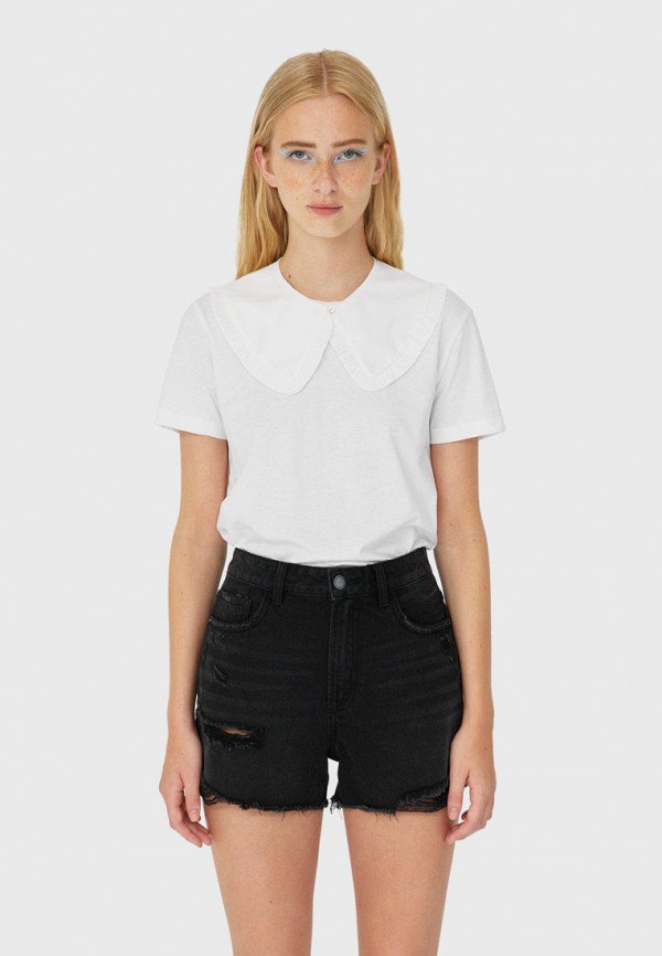 

Шорты джинсовые Stradivarius, Черный