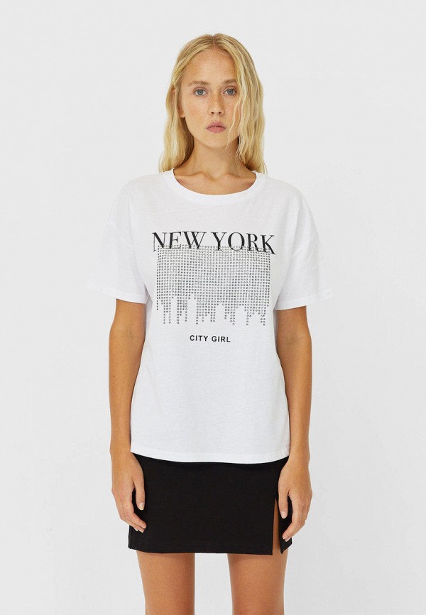 

Футболка Stradivarius, Белый