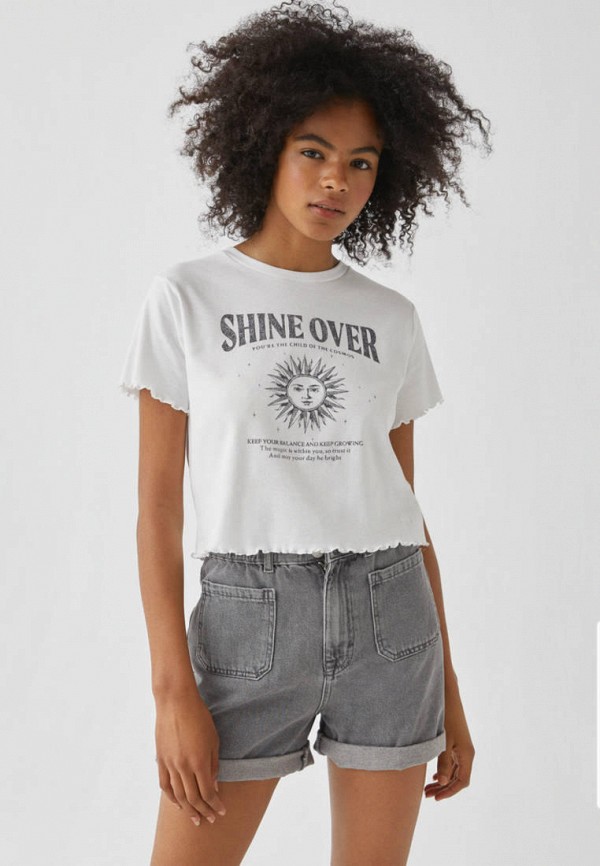 

Футболка Pull&Bear, Белый, Join Life