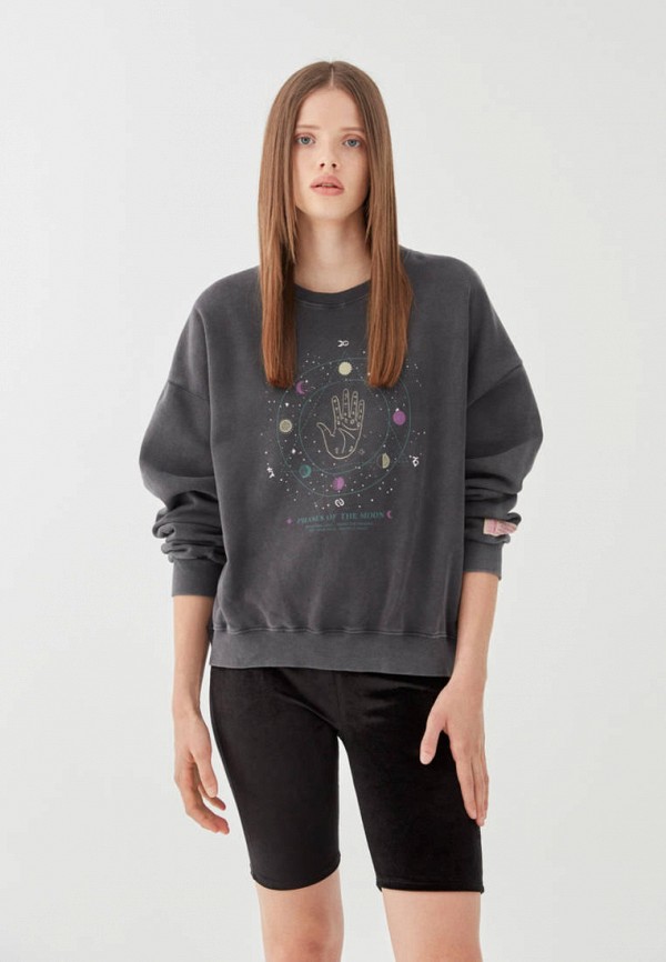

Свитшот Pull&Bear, Серый, Join Life