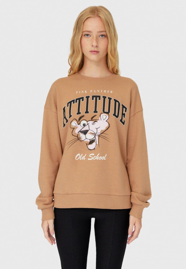 

Свитшот Stradivarius, Бежевый