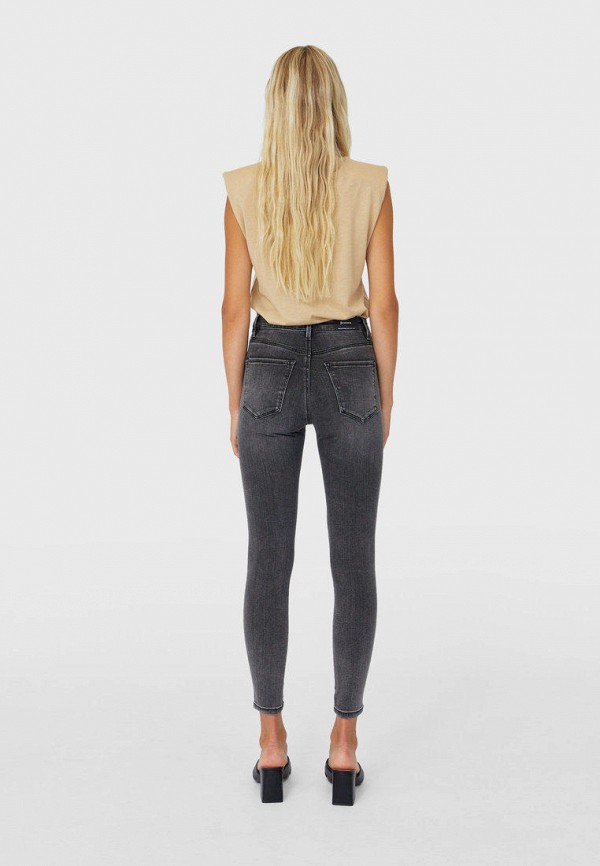 

Джинсы Stradivarius, Серый, HIGH WAIST