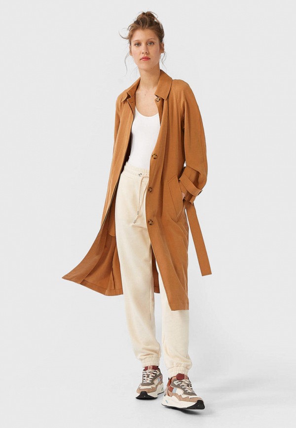 

Плащ Stradivarius, Коричневый