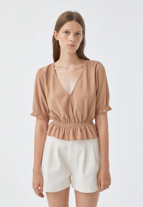 

Блуза Pull&Bear, Бежевый