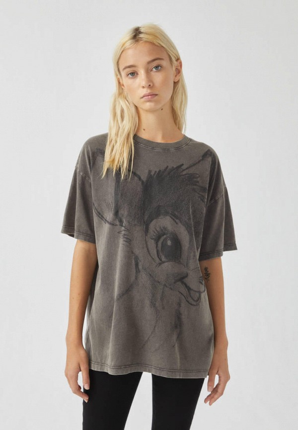 

Футболка Pull&Bear, Серый, DISNEY, Join Life